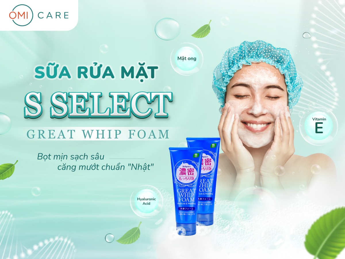 Sữa rửa mặt tạo bọt mịn S Select (Tuýp 150g)