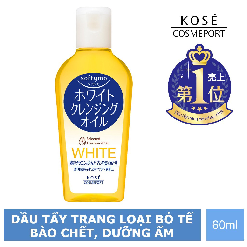 DẦU TẨY TRANG DƯỠNG TRẮNG DA SOFTYMO 60ML