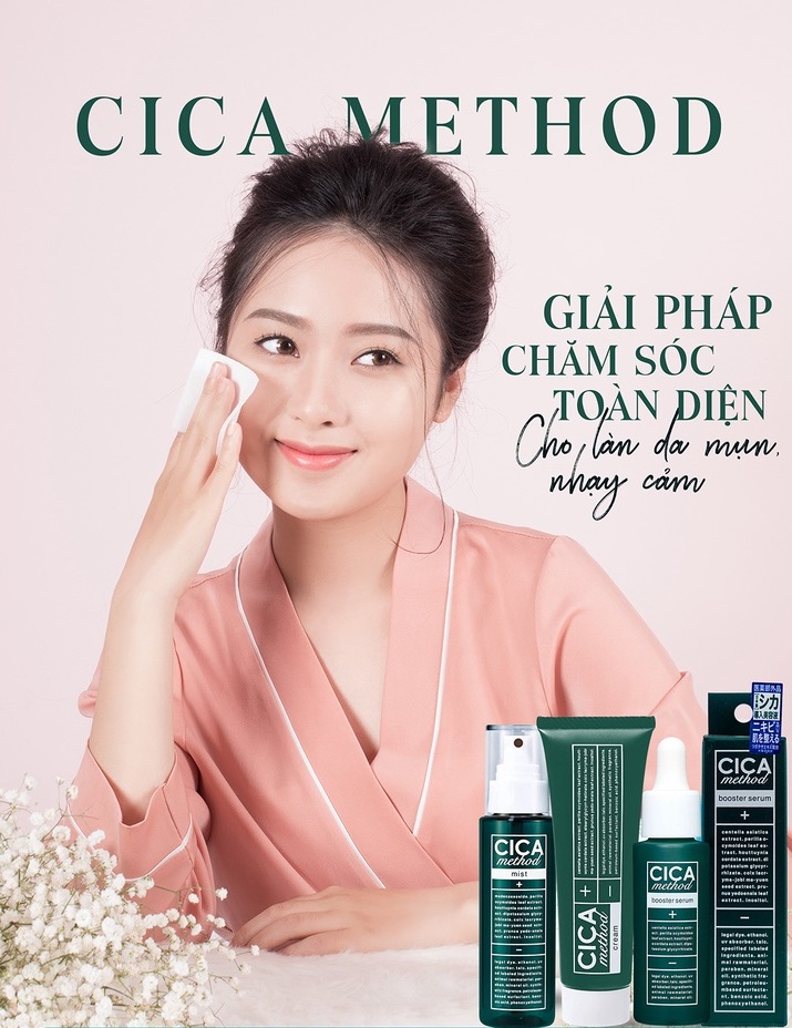 Kem dưỡng ẩm, ngăn ngừa mụn và phục hồi tổn thương da do mụn Cica Method