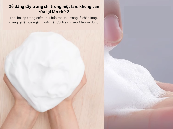Sữa rửa mặt và tẩy trang tạo bọt dưỡng trắng da Softymo Kosé 190g