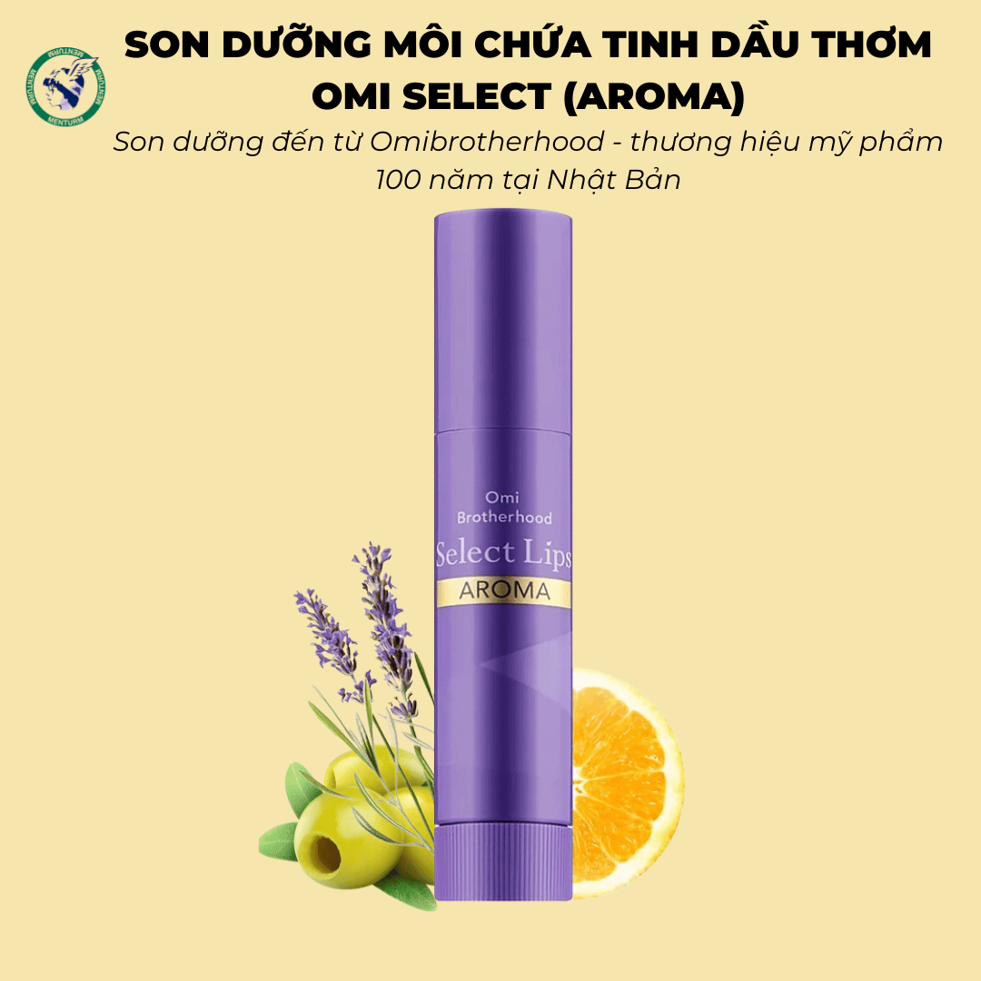 Son dưỡng môi chứa tinh dầu thơm Omi Select (Aroma)