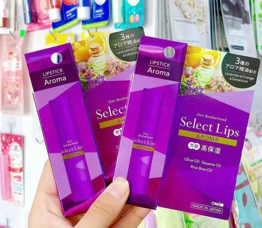 Son dưỡng môi chứa tinh dầu thơm Omi Select (Aroma)