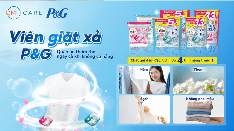 Viên giặt xả Bold Gel Ball 4D P&G Hương hoa ngọt ngào Túi Refill 24 viên