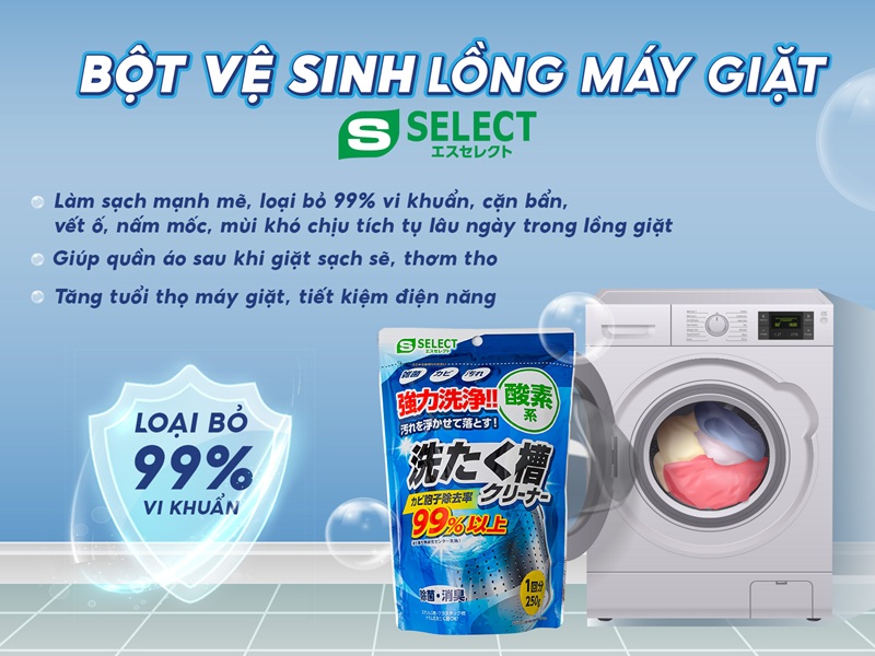 BỘT VỆ SINH LỒNG MÁY GIẶT S SELECT