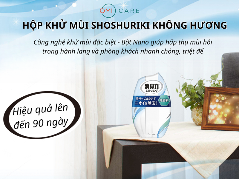 Hộp Khử Mùi Shoshuriki Không Hương