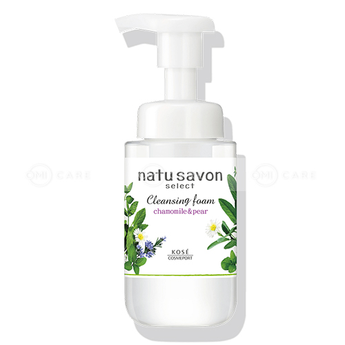 SỮA RỬA MẶT TẠO BỌT SOFTYMO NATU SAVON HƯƠNG HOA CÚC VÀ LÊ CHAI 200 ML |  OmiCare